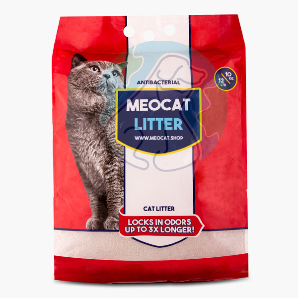 خاک گربه سوپرکلامپ عطری 12لیتری Meow cat
